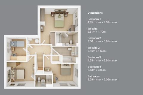 4 bedroom detached house for sale, Plot 60, The Bamburgh at Newton Meadows, Bourne Road NG33