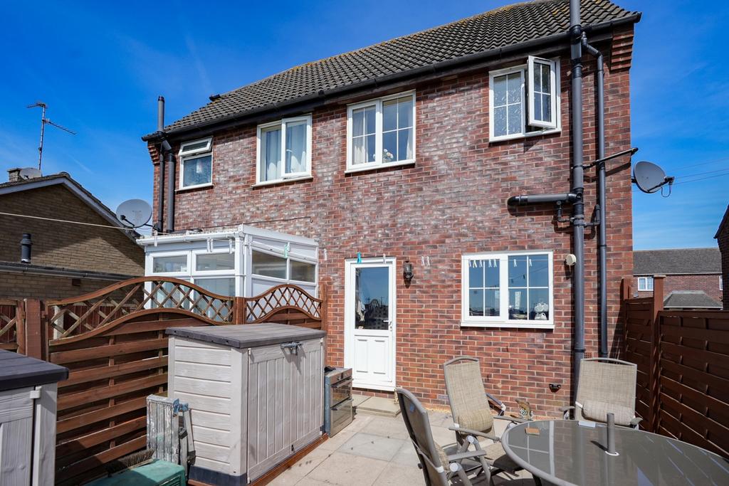 Rear of property