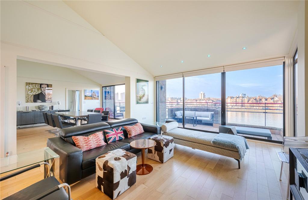 Thameswalk Apartments, 2 Hester Road... 3 bed penthouse - £2,750,000 - Direct Access Penthouse Apartment St Louis