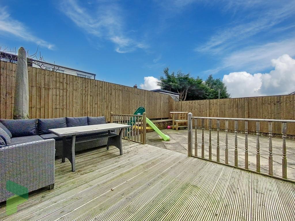 Rear decked patio