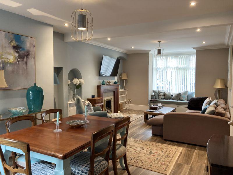 Open plan dining...