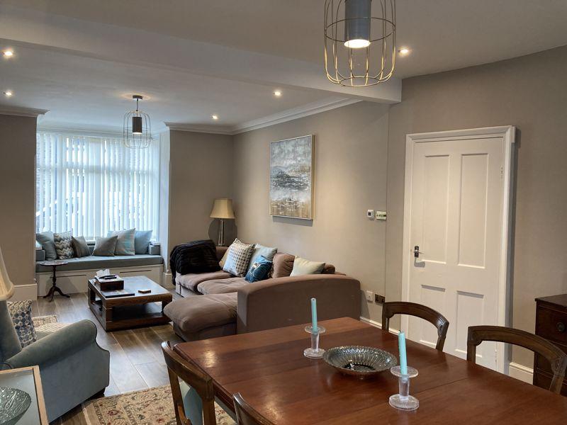 Open plan dining...