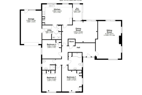 3 bedroom detached bungalow for sale, Kirk Forge, Piercy End, Kirkbymoorside