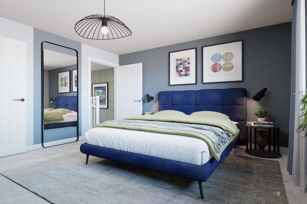 A second double bedroom benefits from an...