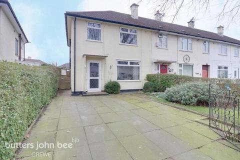 3 bedroom end of terrace house for sale, Plane Tree Drive, Crewe