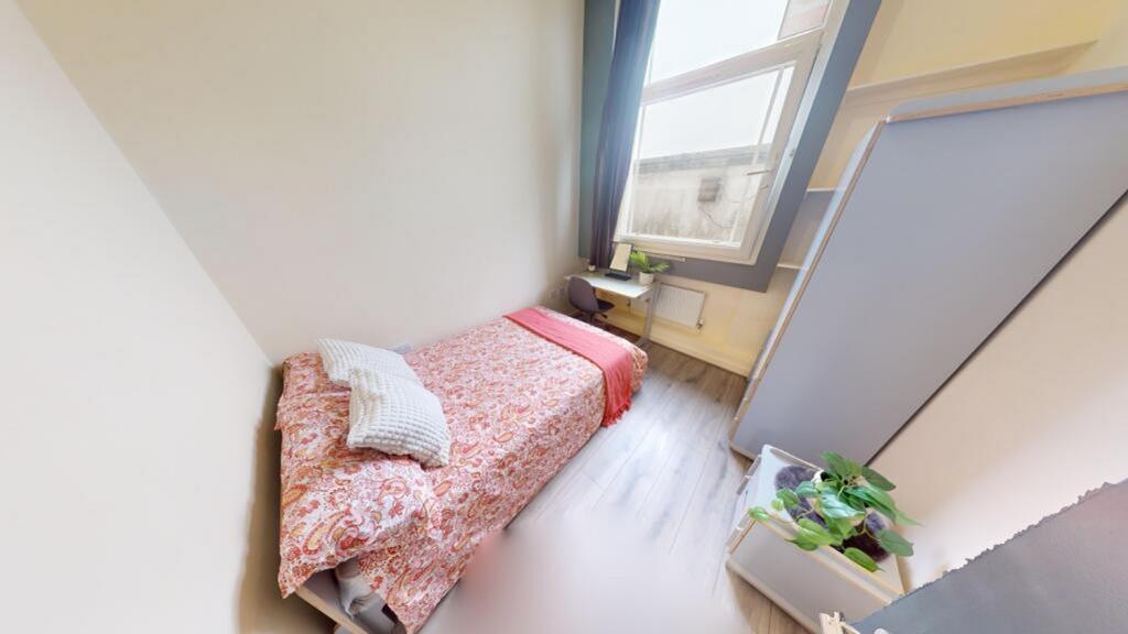 A bright and tidy single bedroom with ample nat...