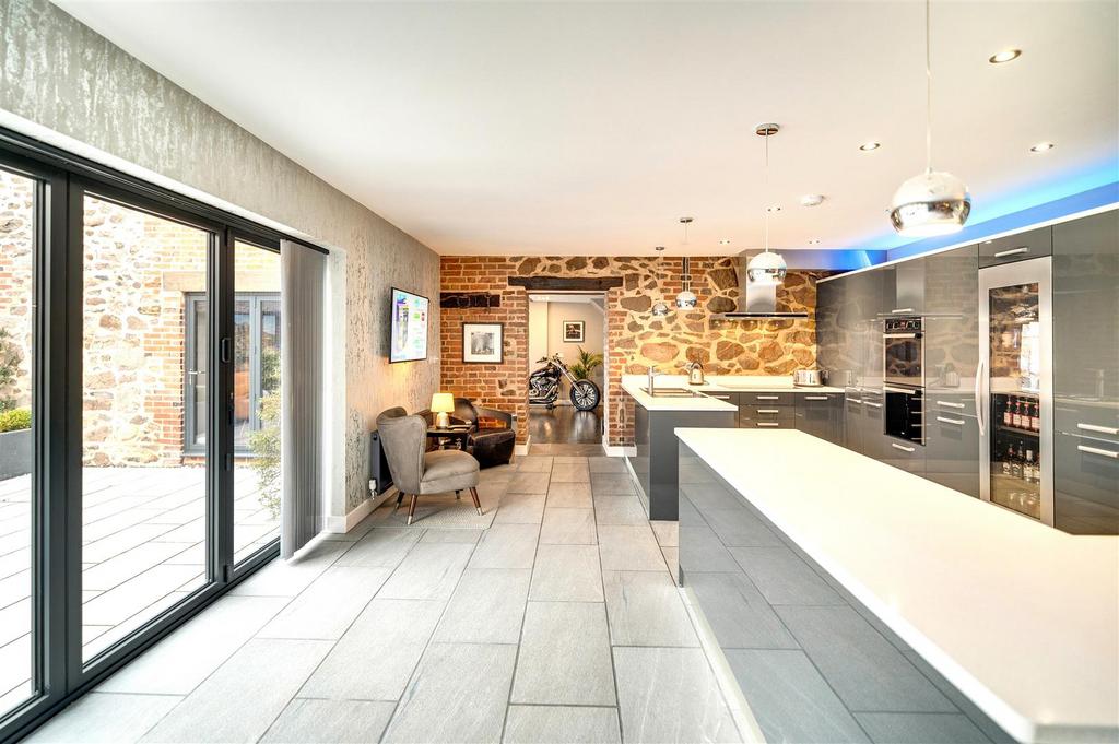 Living, dining kitchen