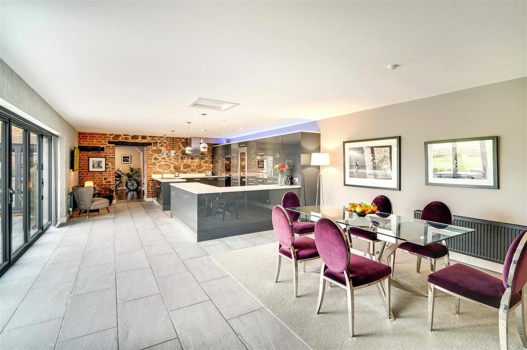 Living, dining kitchen
