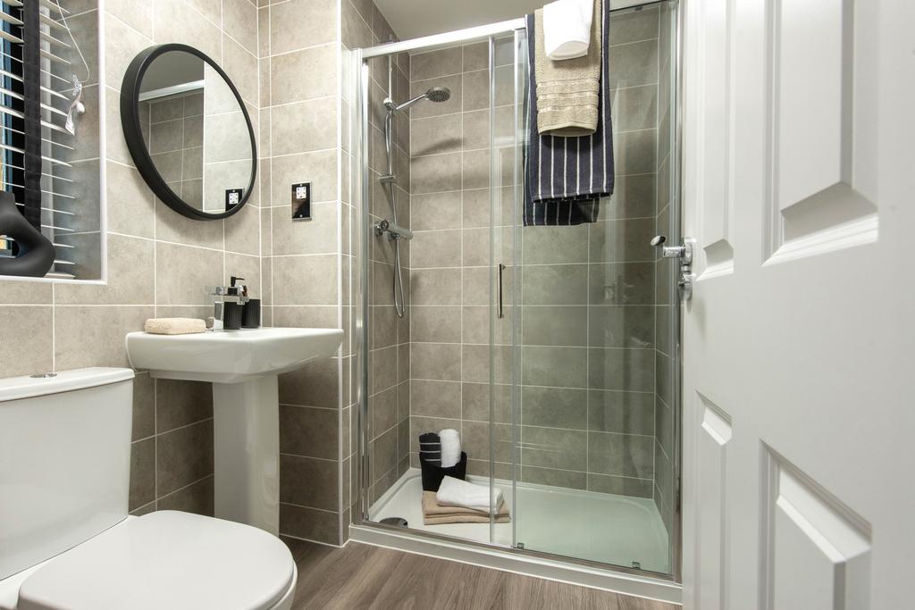 Internal image of the en suite in the...