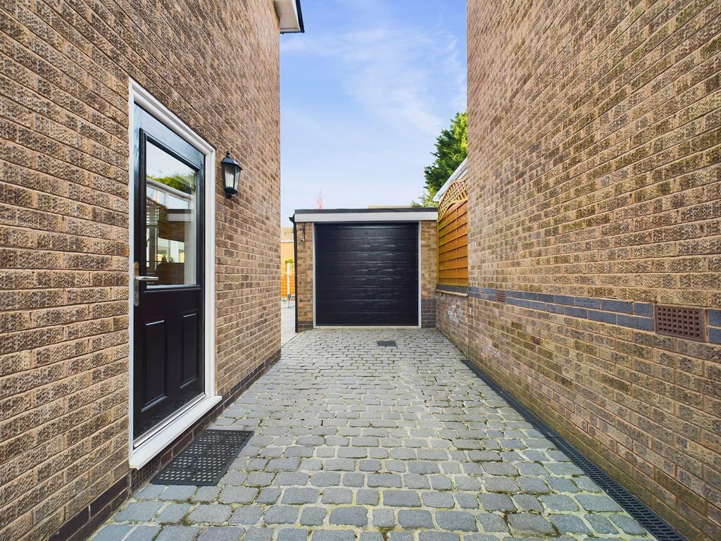 Side Entrance and Detached Garage