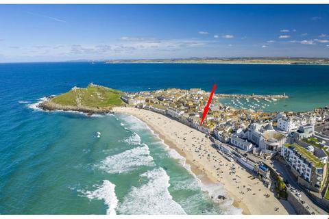 2 bedroom terraced house for sale, Fronting Porthmeor Beach - Back Road West, St Ives, Cornwall