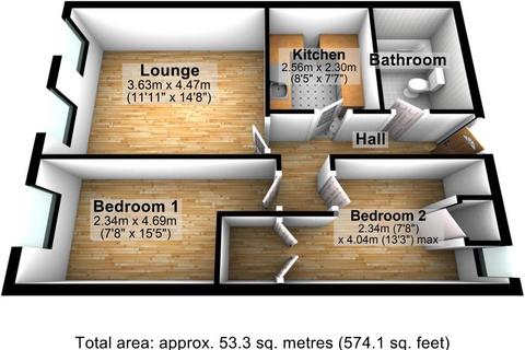 2 bedroom apartment to rent, Flat 1 The Old Tannery