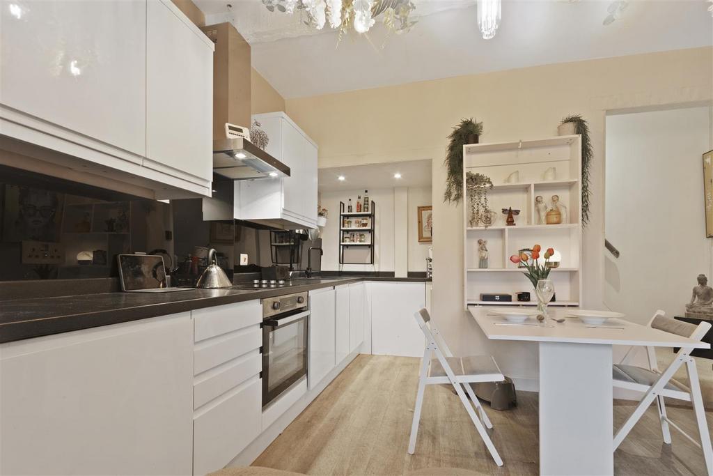 Open plan modern kitchen