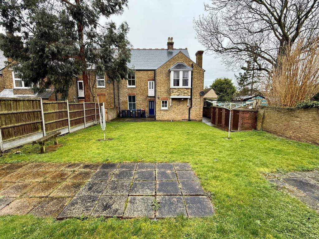 Rear of semi-detatched block of two flats