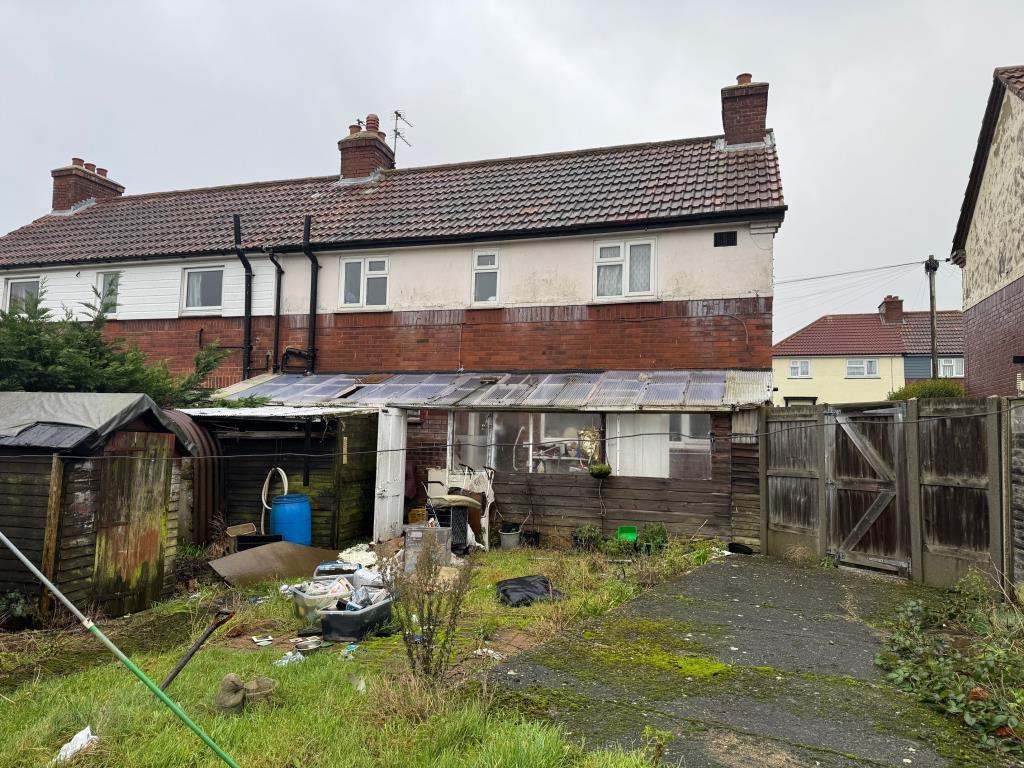 Rear of property