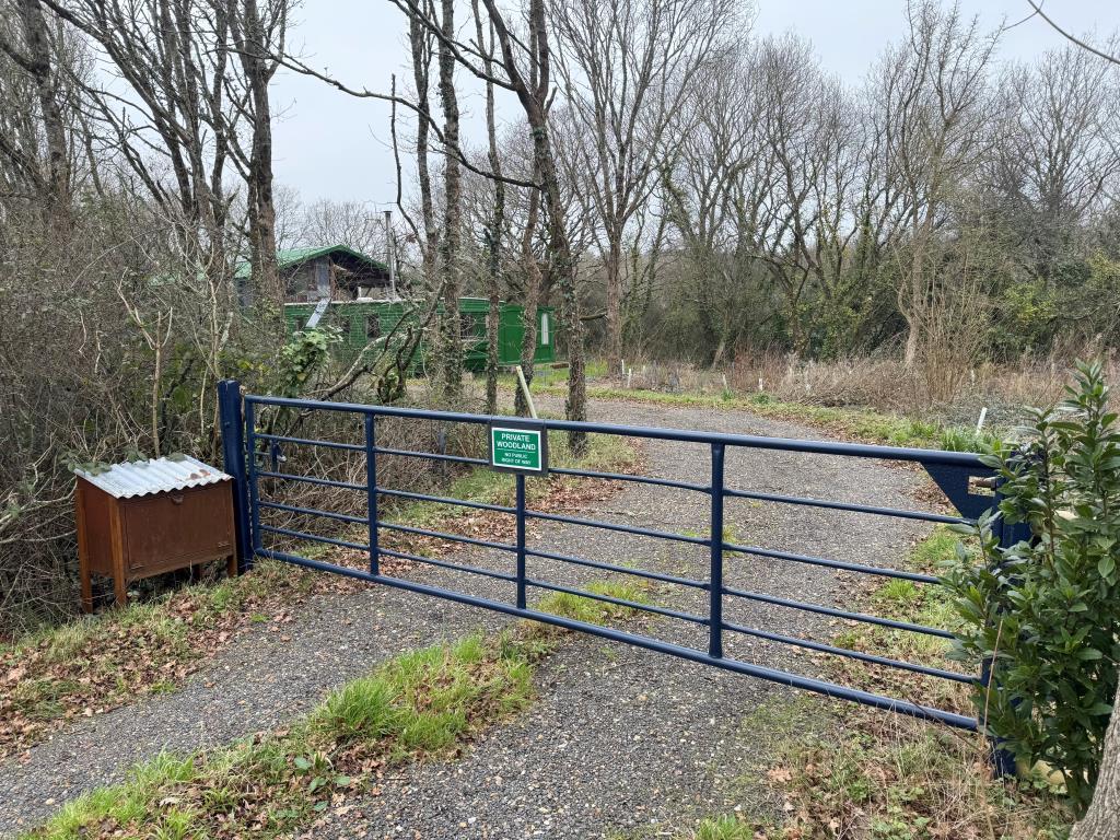 The Access gate from Main Road