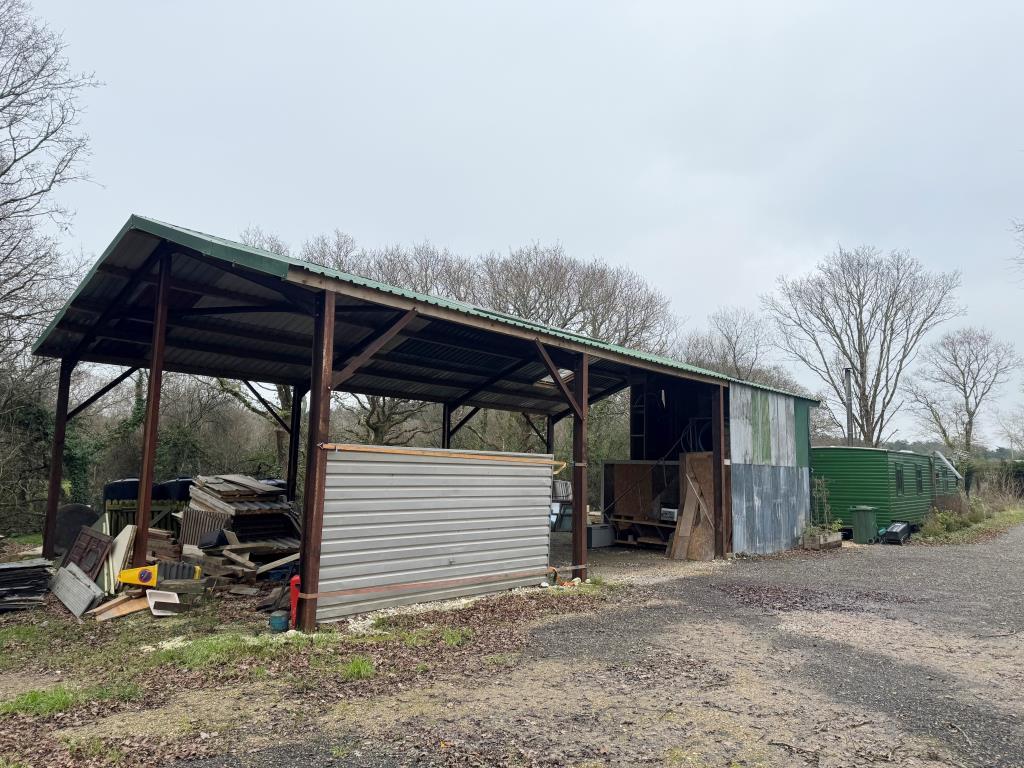 A View of the Barn Looking Back Towards the Static