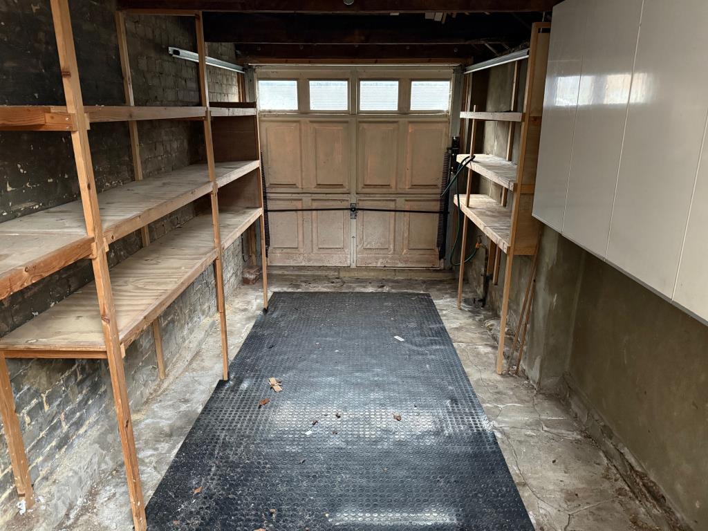 Internal gargae with shelving