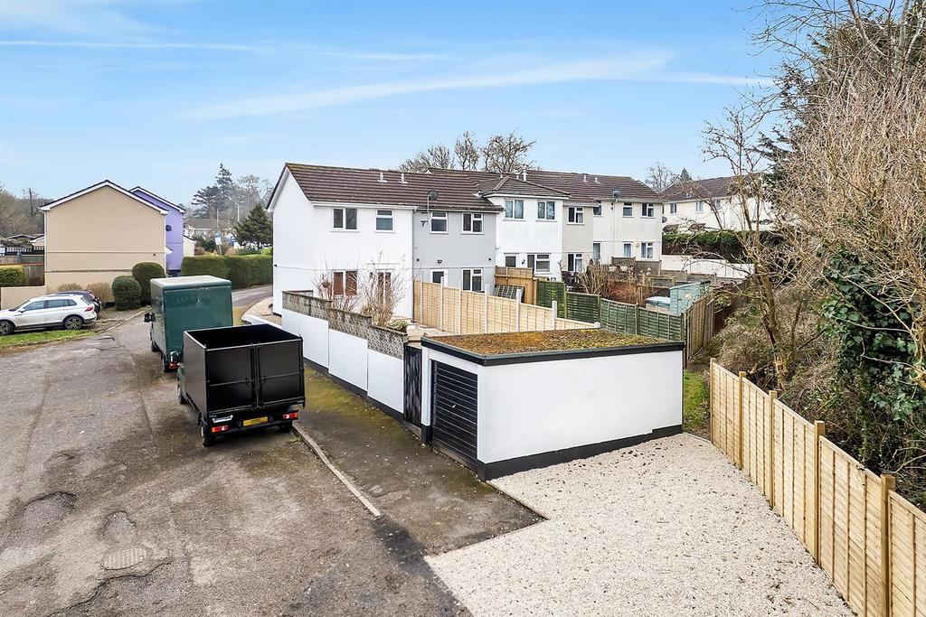Garage and back garden