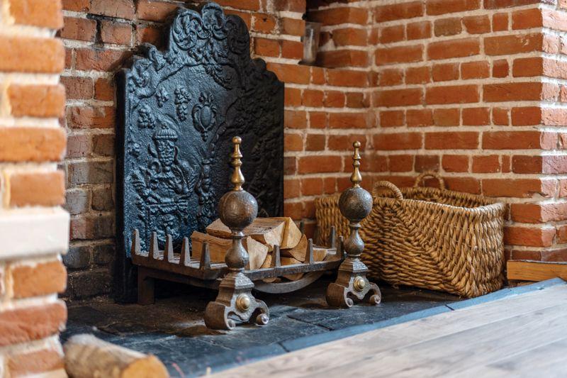 Lounge fireplace...
