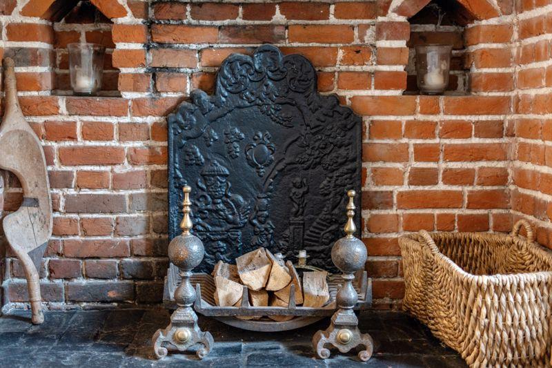 Lounge fireplace...
