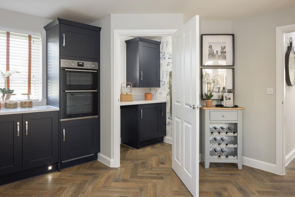 Kitchen and utility room in the 4 bedroom Alfreton