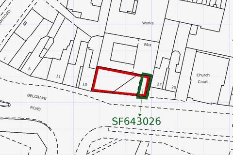 Land for sale, Belgrave Road, Stoke on Trent ST3