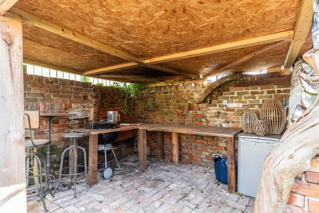 Outdoor BBQ area