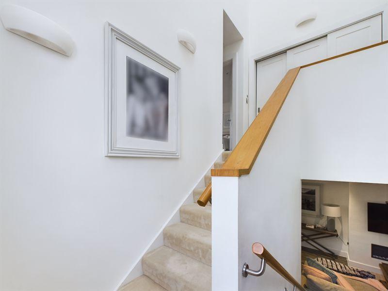 Stairs to first...