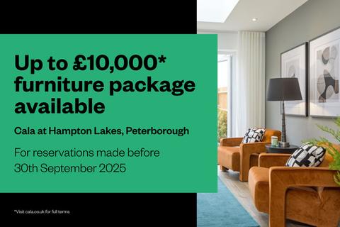2 bedroom apartment for sale, Plot 7, Allum Apartments – Second Floor at Cala at Hampton Lakes Jones Hill, Hampton Vale, Peterborough PE7 8PR PE7 8PR