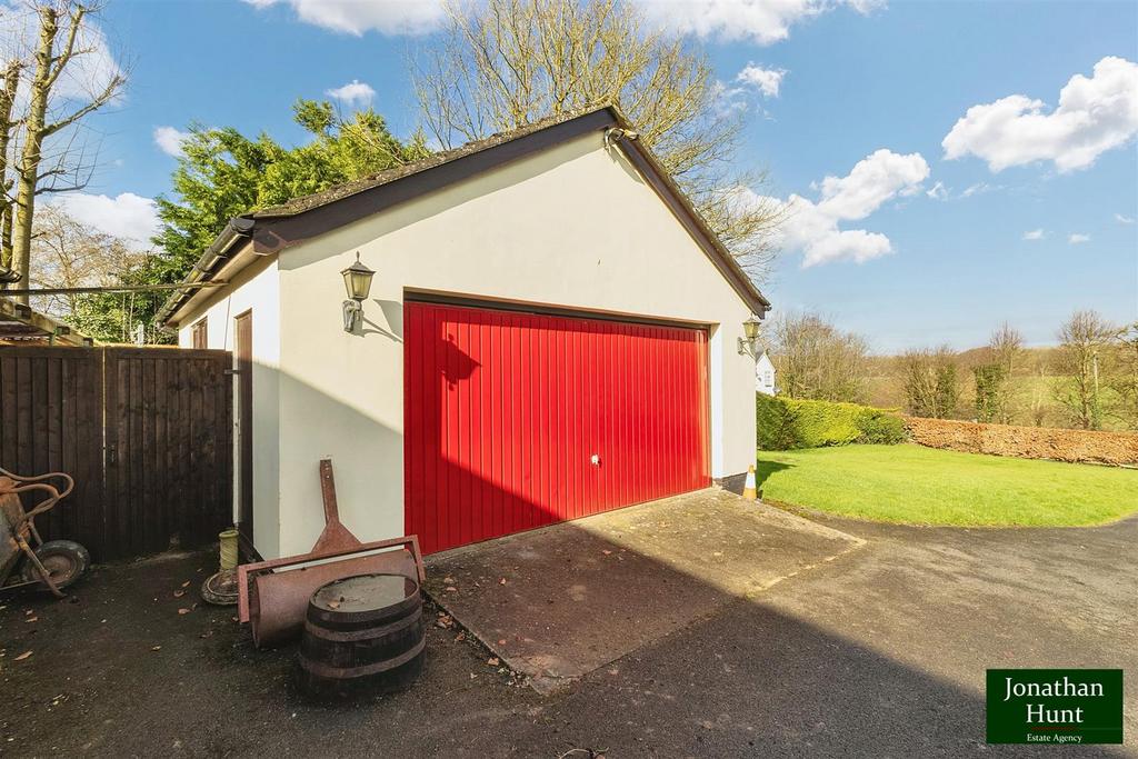 Detached double garage