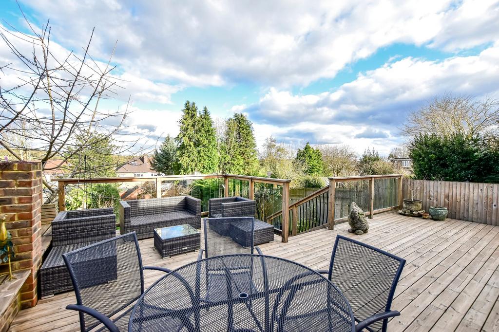 Large decked terrace
