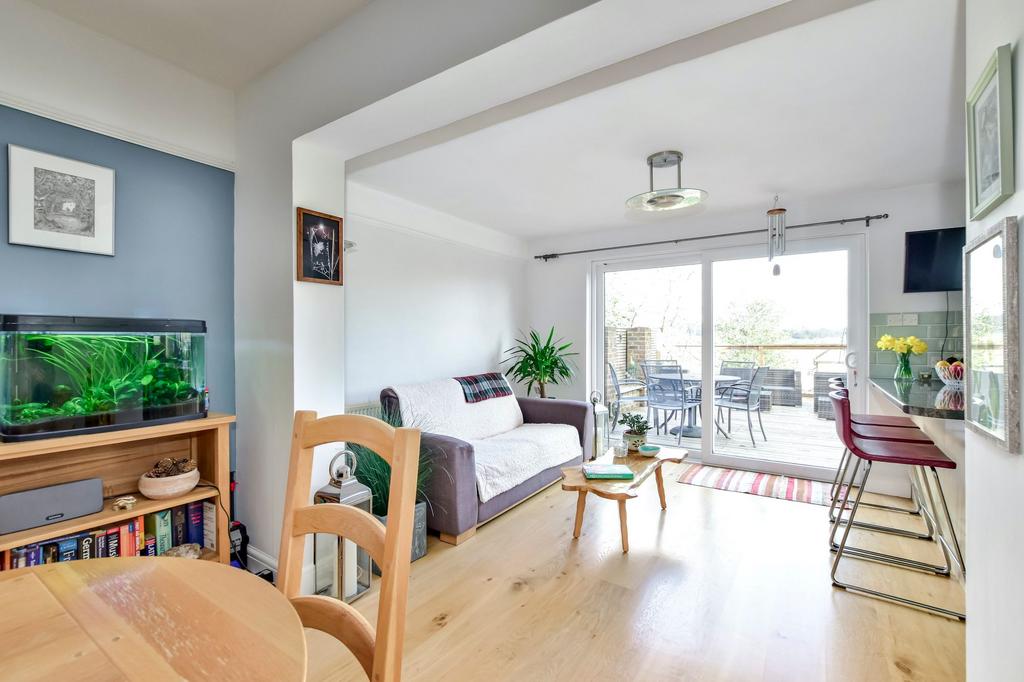 Dining room to family area