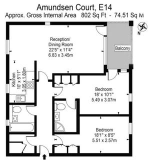 2 bedroom apartment to rent, Napier Avenue, London, E14