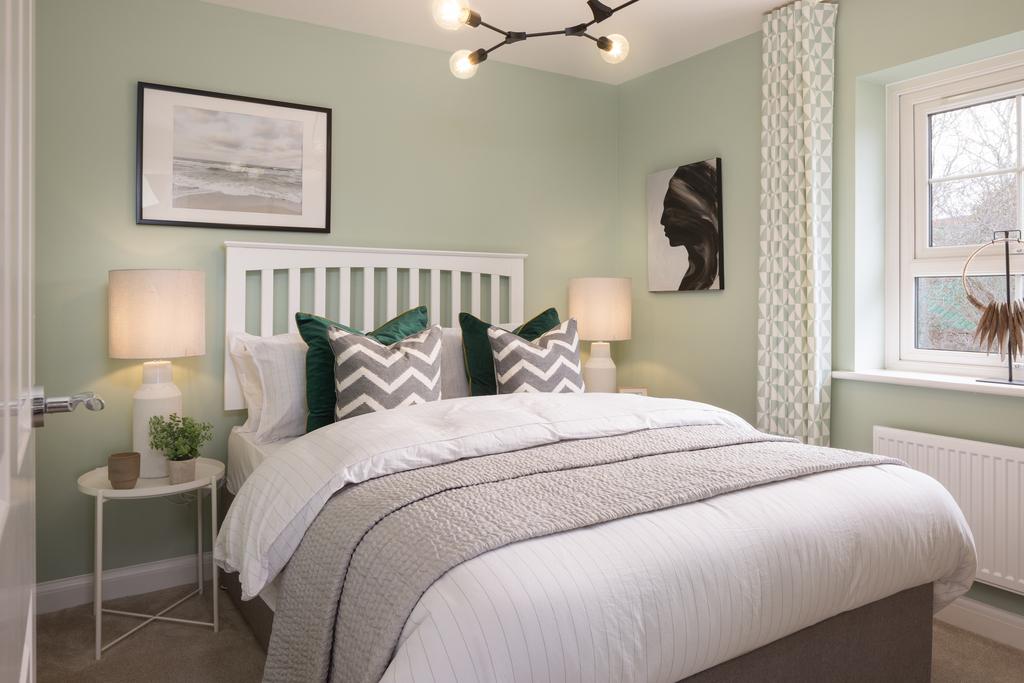 Internal image of the second double bedroom in...