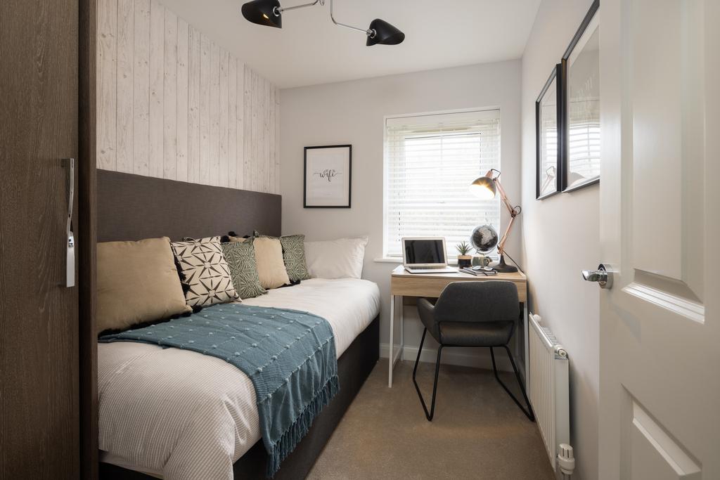 Internal image of the single bedroom in the...