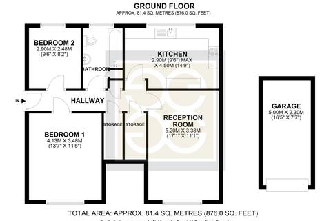 2 bedroom flat to rent, Fulwood Close, Hayes UB3