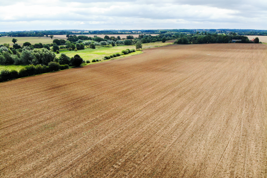 Countryside views past the public open space