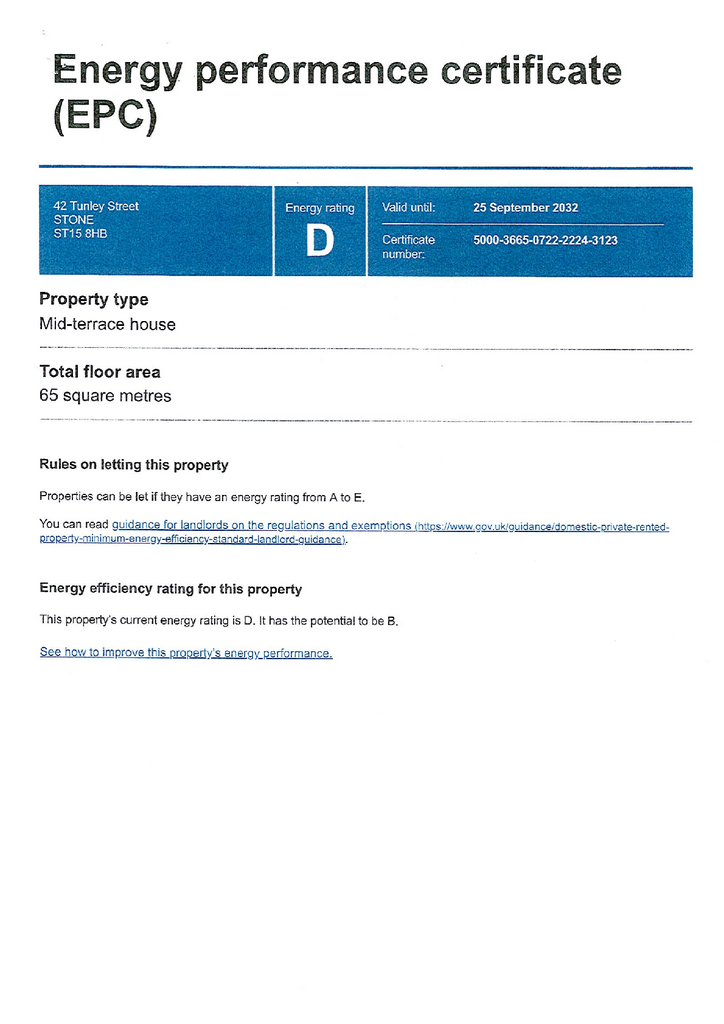 EPC Certificate