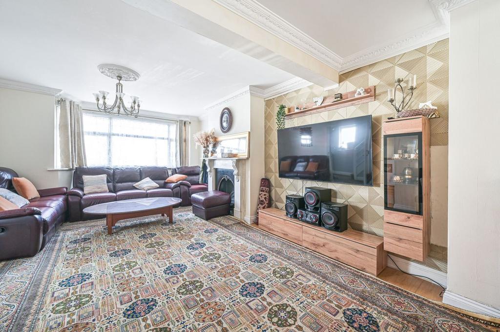Living room, fireplace