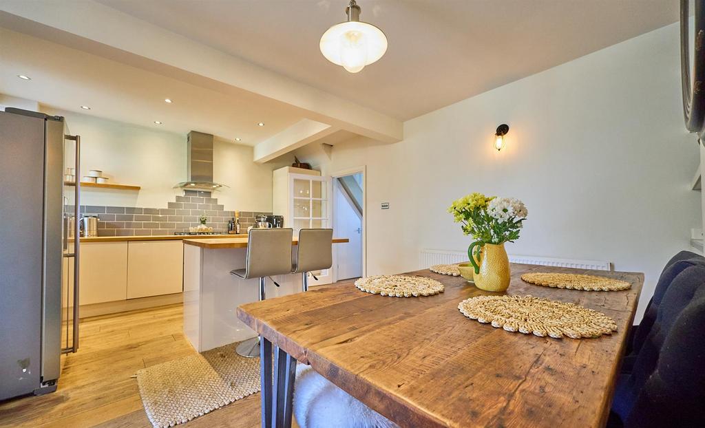Refitted dining kitchen to rear