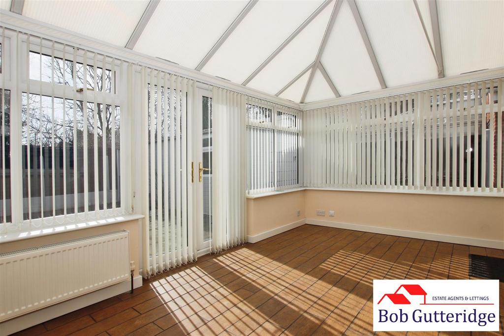 Half brick and upvc double glazed conservatory