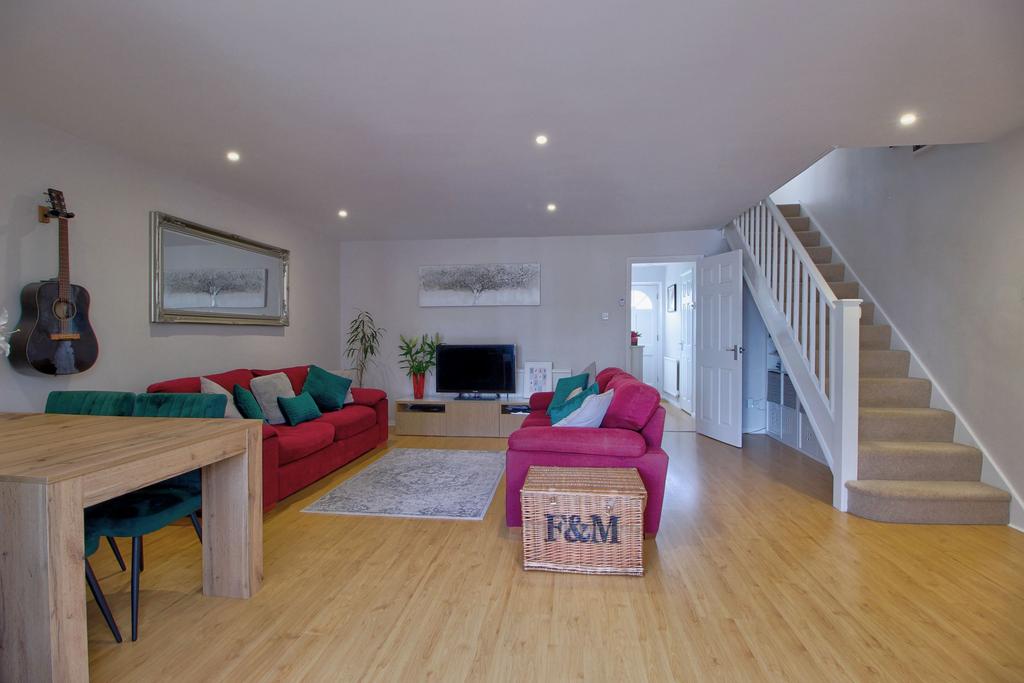 Living room with adjoining conservatory