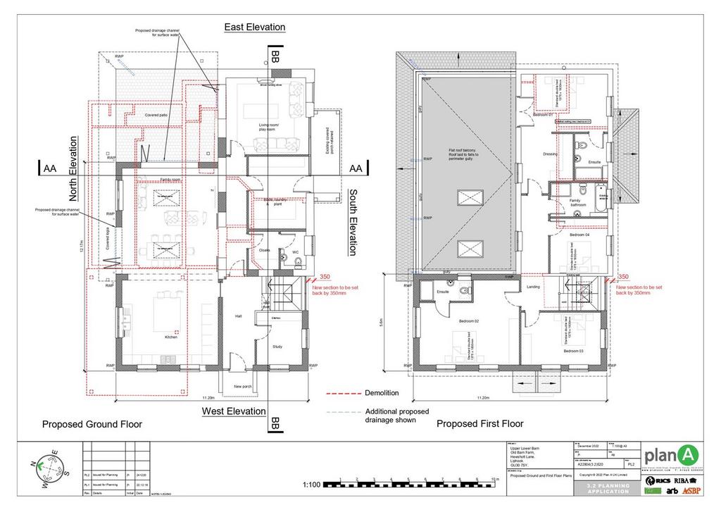A22804(3.2)520 PL2 Proposed Ground and First Floor