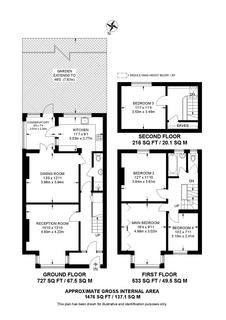 4 bedroom terraced house for sale, Hazelbank Road, London, SE6