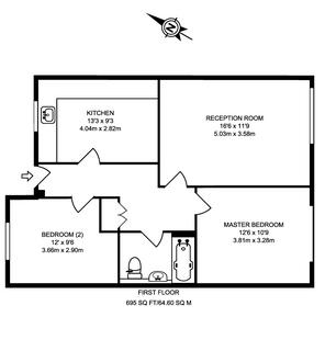 2 bedroom flat for sale, Epsom Road, Guildford, Surrey, GU1