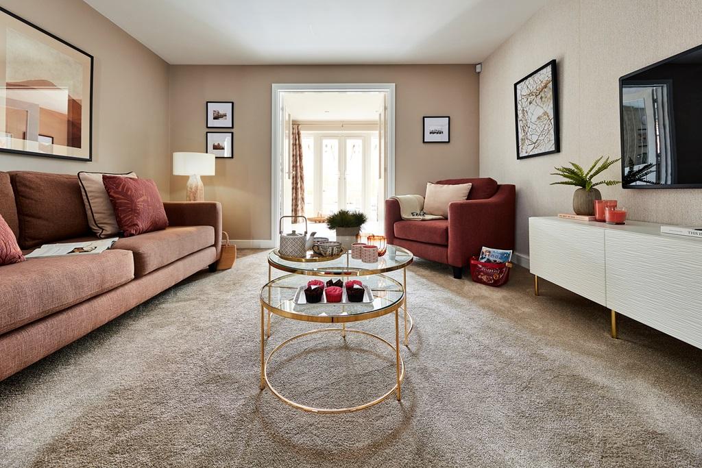 Warm tone add cosiness to the lounge
