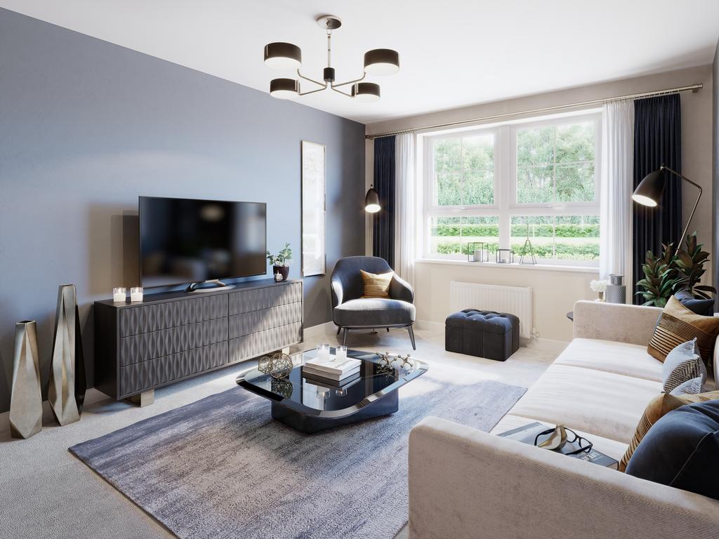 Spacious lounge in the Hemsworth 4 bedroom home