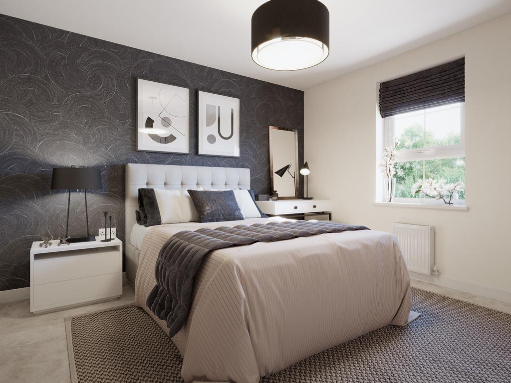 En suite main bedroom in the Hemsworth 4...