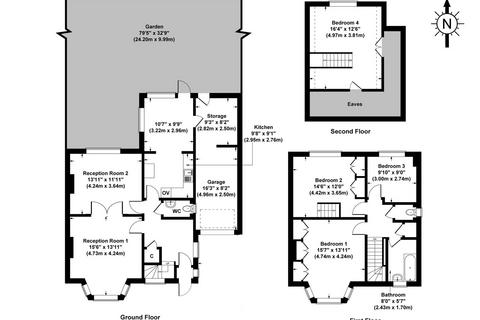 4 bedroom link detached house for sale, Woodlands, London NW11